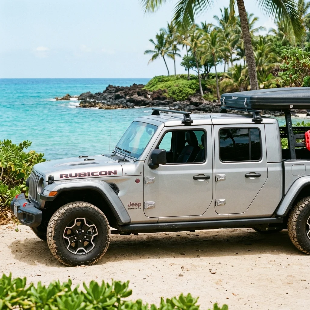 Jeep Gladiator 4x4 truck rental Kauai Hawaii