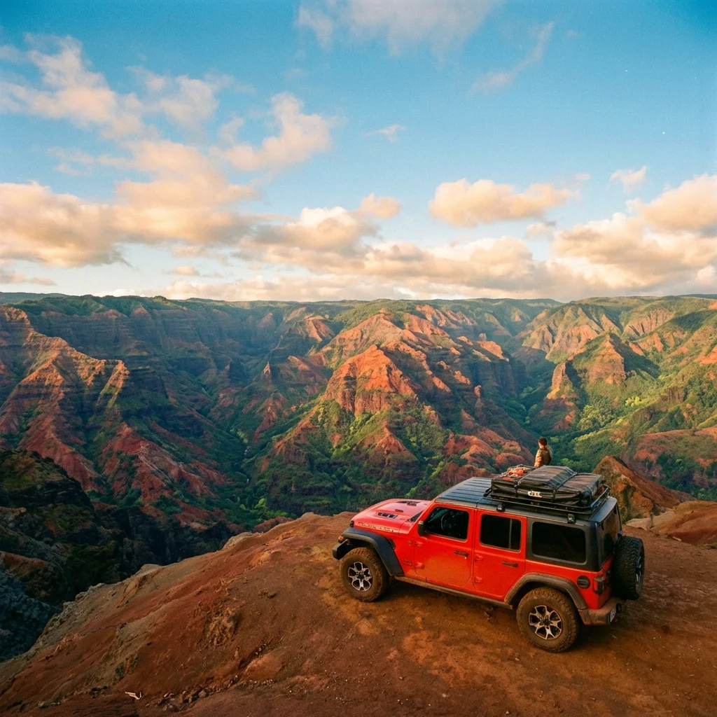 Best Jeep rental Kauai Waimea Canyon drive